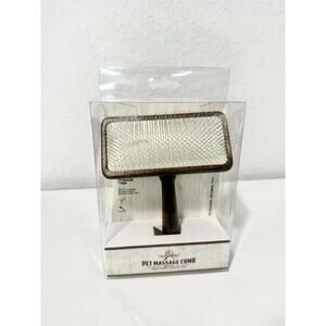 NEW Pet Brother Pet Massage Comb Dogs & Cats Professional Grooming Tool Brown